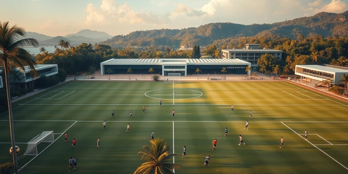 estrutura do CT Ninho do Urubu Flamengo
