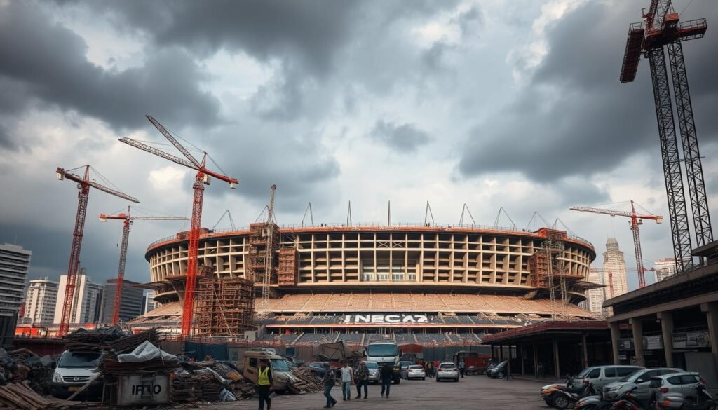 polêmicas na construção da Neo Química Arena