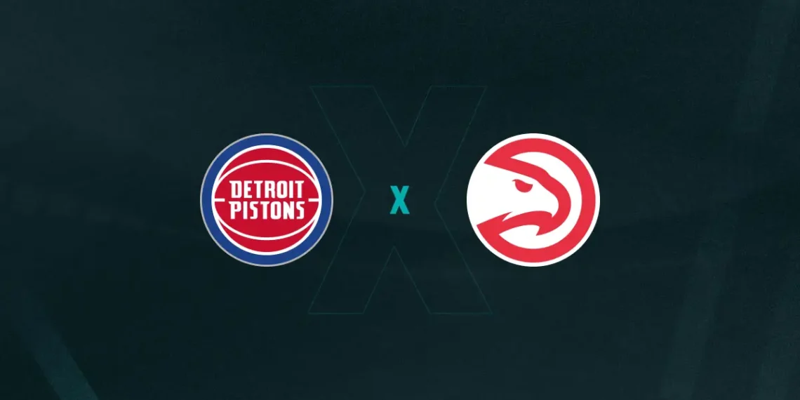 Escudos de Detroit Pistons x Atlanta Hawks
